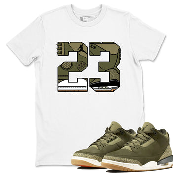 Sneaker Threads – Sneaker Threads To Match Air Jordan 3 Family Affair Shoes – 23 Tee White 1
