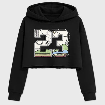 Sneaker match tees – Sneaker Tees To Match Air Jordan 3 Jade Aura Shoes – 23 Crop T-Shirt Black 2