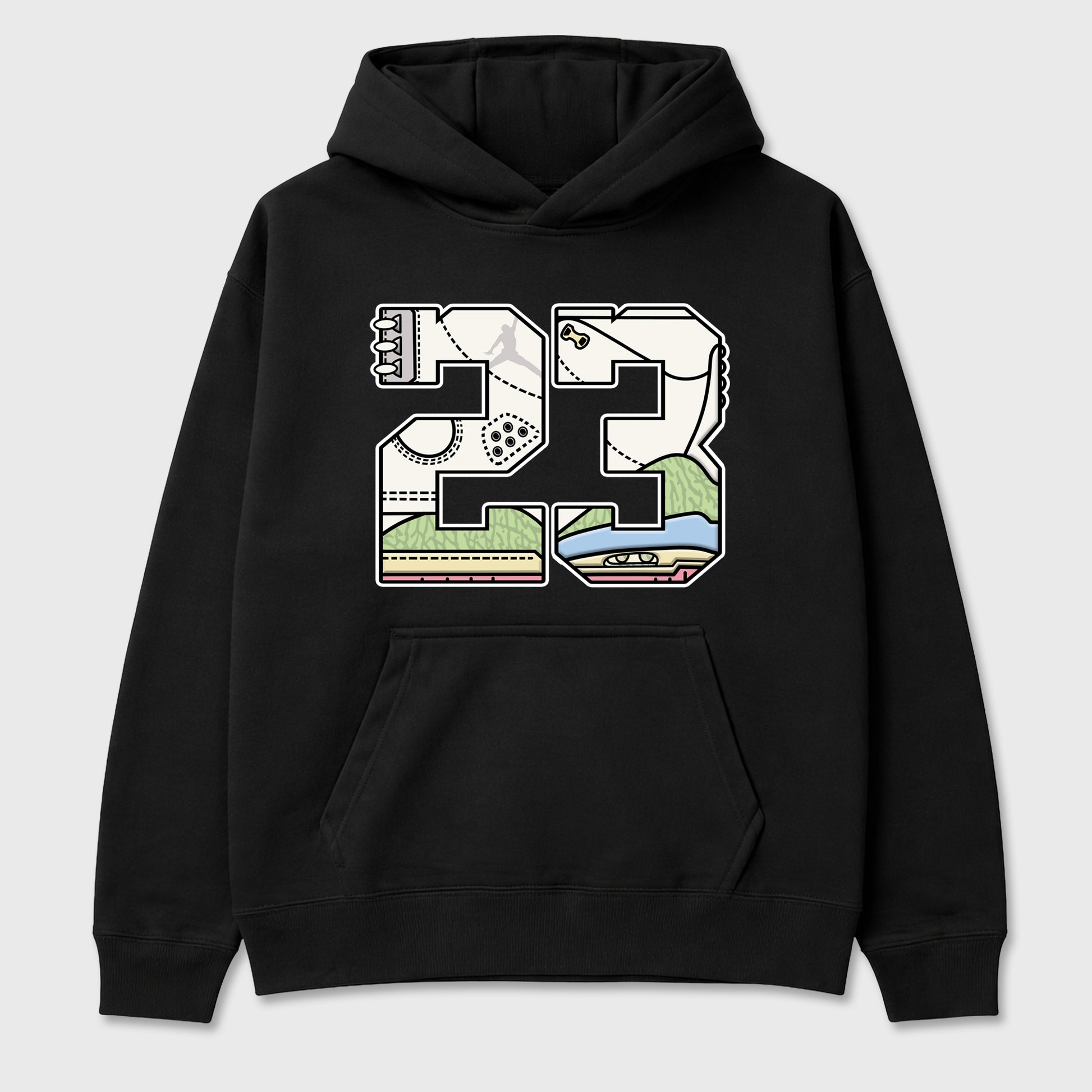 Sneaker match tees – Sneaker Tees To Match Air Jordan 3 Jade Aura Shoes – 23 Tee Black 2