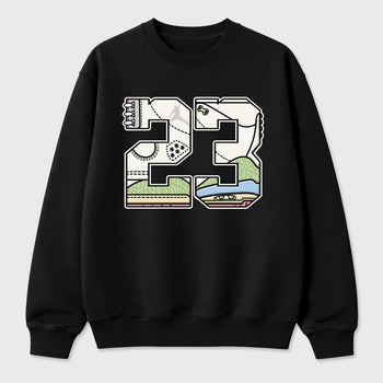 Sneaker match tees – Sneaker Tees To Match Air Jordan 3 Jade Aura Shoes – 23 Tee Black 2