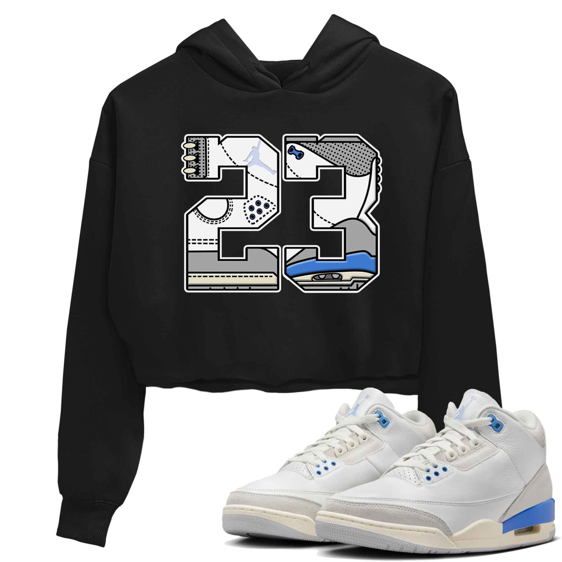 3s Lucky Shorts shirts to match jordans 23 best t shirts to wear with jordans Air Jordan 3 Lucky Shorts match shoes to clothes SNRT Sneaker Tees unisex cotton Black 1 crop tee