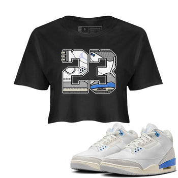 3s Lucky Shorts shirts to match jordans 23 best t shirts to wear with jordans Air Jordan 3 Lucky Shorts match shoes to clothes SNRT Sneaker Tees unisex cotton Black 1 crop tee