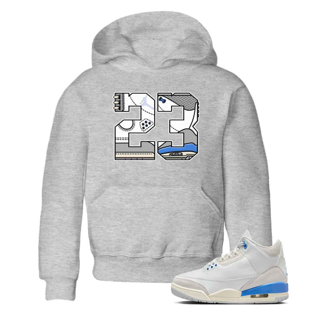3s Lucky Shorts shirts to match jordans 23 best t shirts to wear with jordans Air Jordan 3 Lucky Shorts match shoes to clothes SNRT Sneaker Tees Youth Baby Heather Grey 1 tee