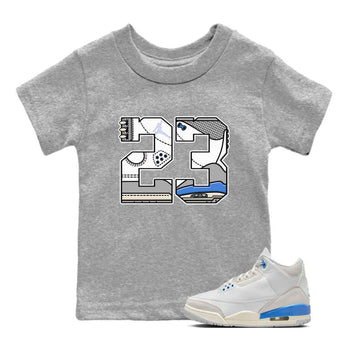 3s Lucky Shorts shirts to match jordans 23 best t shirts to wear with jordans Air Jordan 3 Lucky Shorts match shoes to clothes SNRT Sneaker Tees Youth Baby Heather Grey 1 tee