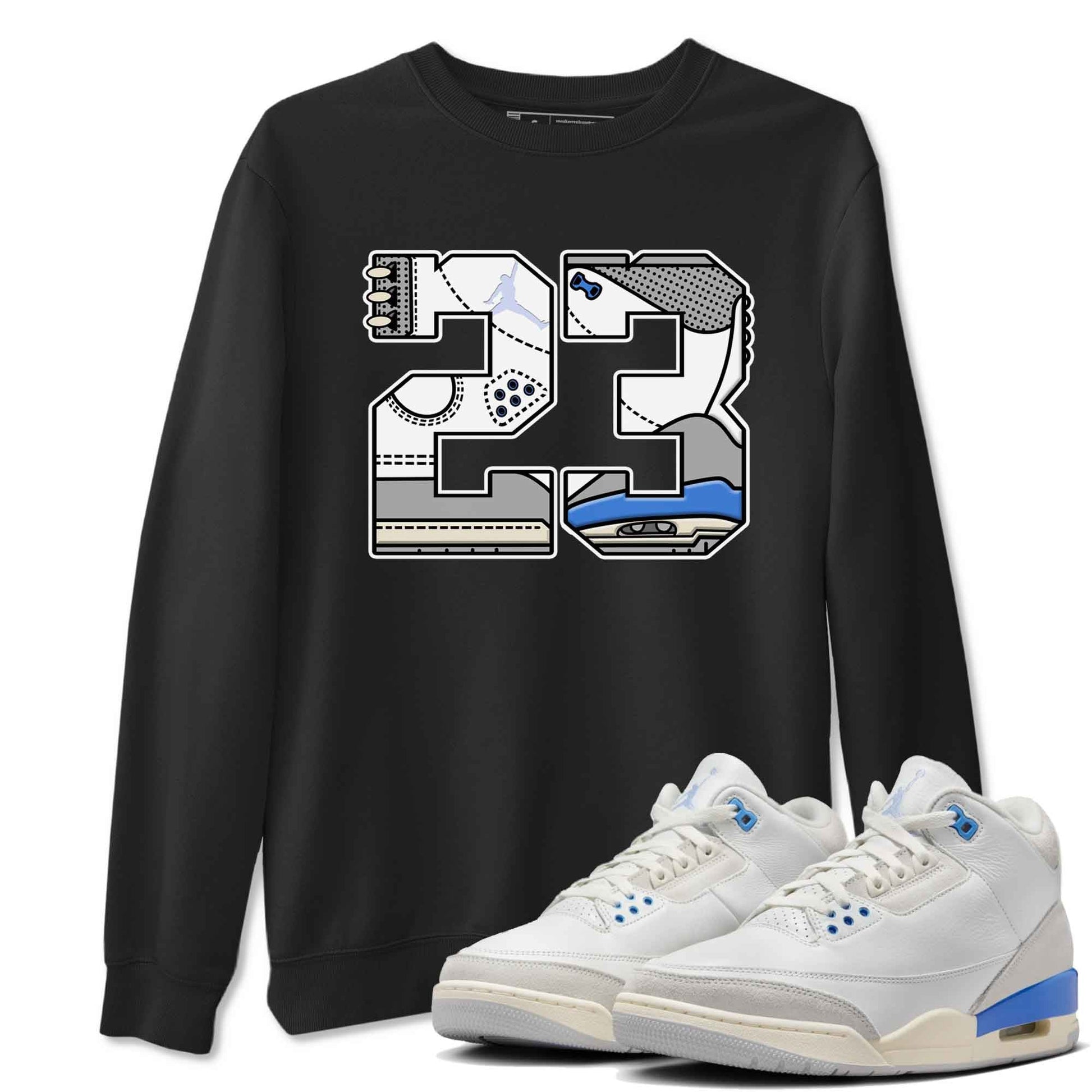 3s Lucky Shorts shirts to match jordans 23 best t shirts to wear with jordans Air Jordan 3 Lucky Shorts match shoes to clothes SNRT Sneaker Tees unisex cotton Black 1 shirts