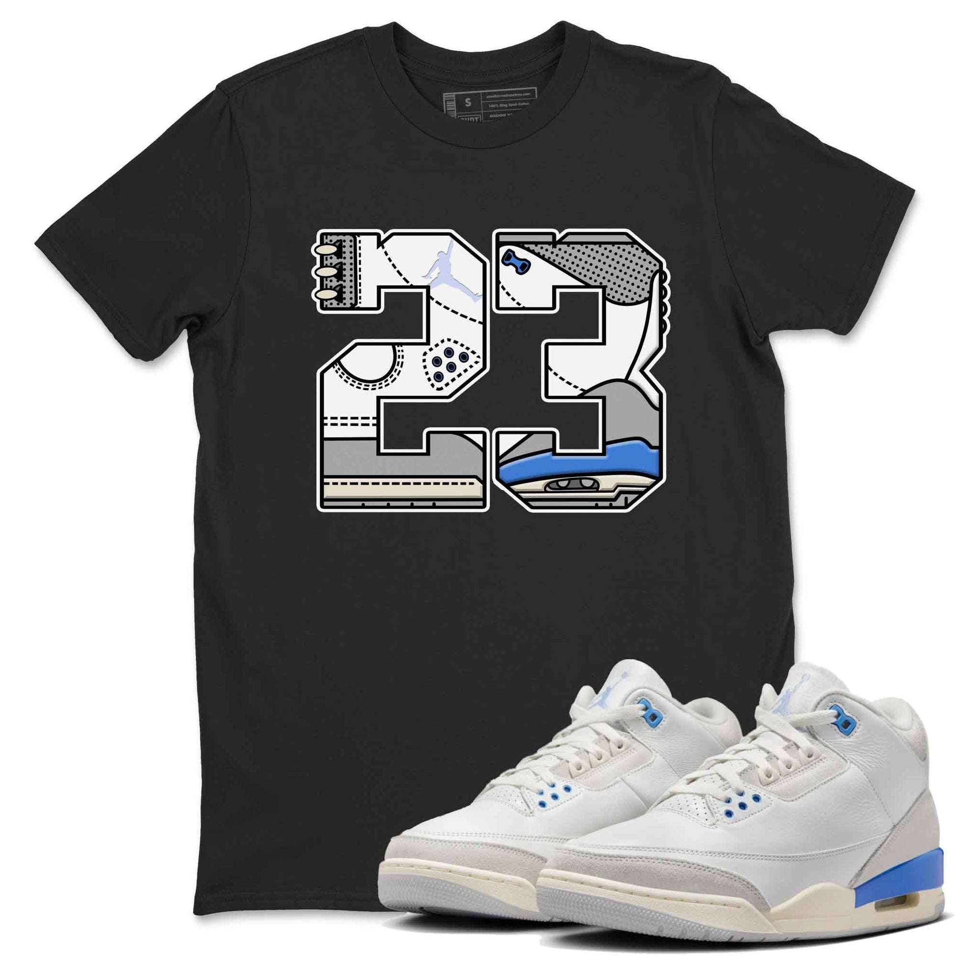 3s Lucky Shorts shirts to match jordans 23 best t shirts to wear with jordans Air Jordan 3 Lucky Shorts match shoes to clothes SNRT Sneaker Tees unisex cotton Black 1 shirts