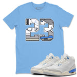 3s Lucky Shorts shirts to match jordans 23 best t shirts to wear with jordans Air Jordan 3 Lucky Shorts match shoes to clothes SNRT Sneaker Tees unisex cotton Carolina Blue 1 shirts