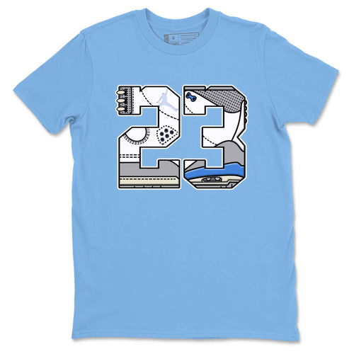 3s Lucky Shorts shirts to match jordans 23 best t shirts to wear with jordans Air Jordan 3 Lucky Shorts match shoes to clothes SNRT Sneaker Tees unisex cotton Carolina Blue 2 shirts