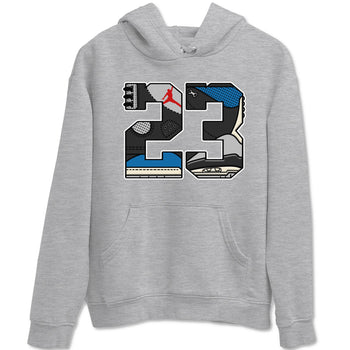 23 sneaker match t-shirt styled to complete your fit with the Air Jordan 3 Rare Air sneakers, shown in Heather Grey 2.