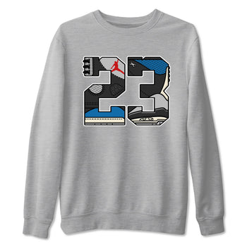 23 sneaker match t-shirt styled to complete your fit with the Air Jordan 3 Rare Air sneakers, shown in Heather Grey 2.
