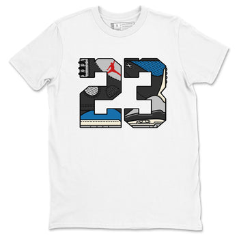 23 sneaker match t-shirt styled to complete your fit with the Air Jordan 3 Rare Air sneakers, shown in White 2.