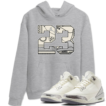 3s Sail and Cement Grey shirts to match jordans 23 sneaker match tees Air Jordan 3 Retro Sail and Cement Grey match shoes to clothes SNRT Sneaker Tees unisex cotton Heather Grey 1 shirts