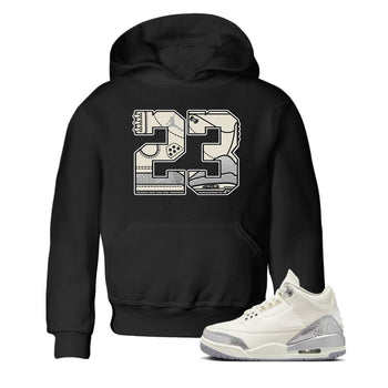 3s Sail and Cement Grey shirts to match jordans 23 sneaker match tees Air Jordan 3 Retro Sail and Cement Grey match shoes to clothes SNRT Sneaker Tees Youth Baby Black 1 tee