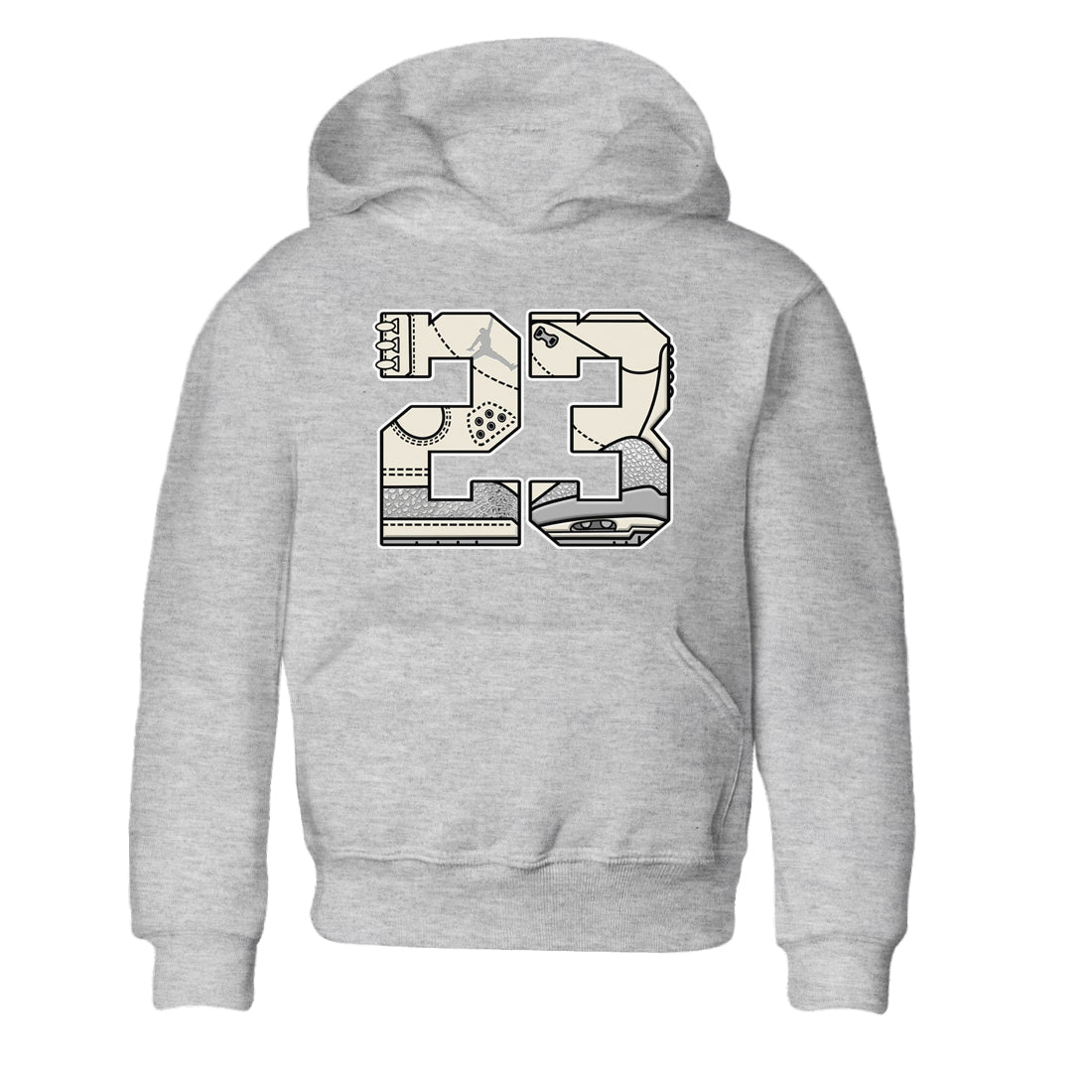 3s Sail and Cement Grey shirts to match jordans 23 sneaker match tees Air Jordan 3 Retro Sail and Cement Grey match shoes to clothes SNRT Sneaker Tees Youth Baby Heather Grey 2 tee