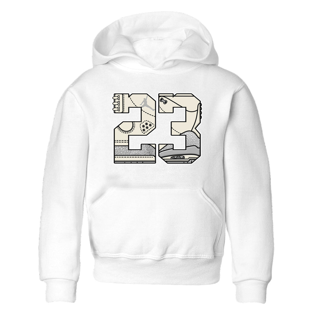 3s Sail and Cement Grey shirts to match jordans 23 sneaker match tees Air Jordan 3 Retro Sail and Cement Grey match shoes to clothes SNRT Sneaker Tees Youth Baby White 2 tee