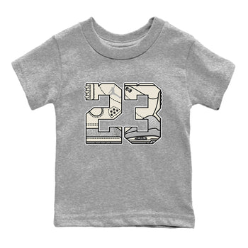 3s Sail and Cement Grey shirts to match jordans 23 sneaker match tees Air Jordan 3 Retro Sail and Cement Grey match shoes to clothes SNRT Sneaker Tees Youth Baby Heather Grey 2 tee