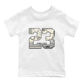 3s Sail and Cement Grey shirts to match jordans 23 sneaker match tees Air Jordan 3 Retro Sail and Cement Grey match shoes to clothes SNRT Sneaker Tees Youth Baby White 2 tee