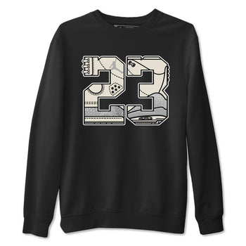 3s Sail and Cement Grey shirts to match jordans 23 sneaker match tees Air Jordan 3 Retro Sail and Cement Grey match shoes to clothes SNRT Sneaker Tees unisex cotton Black 2 shirts