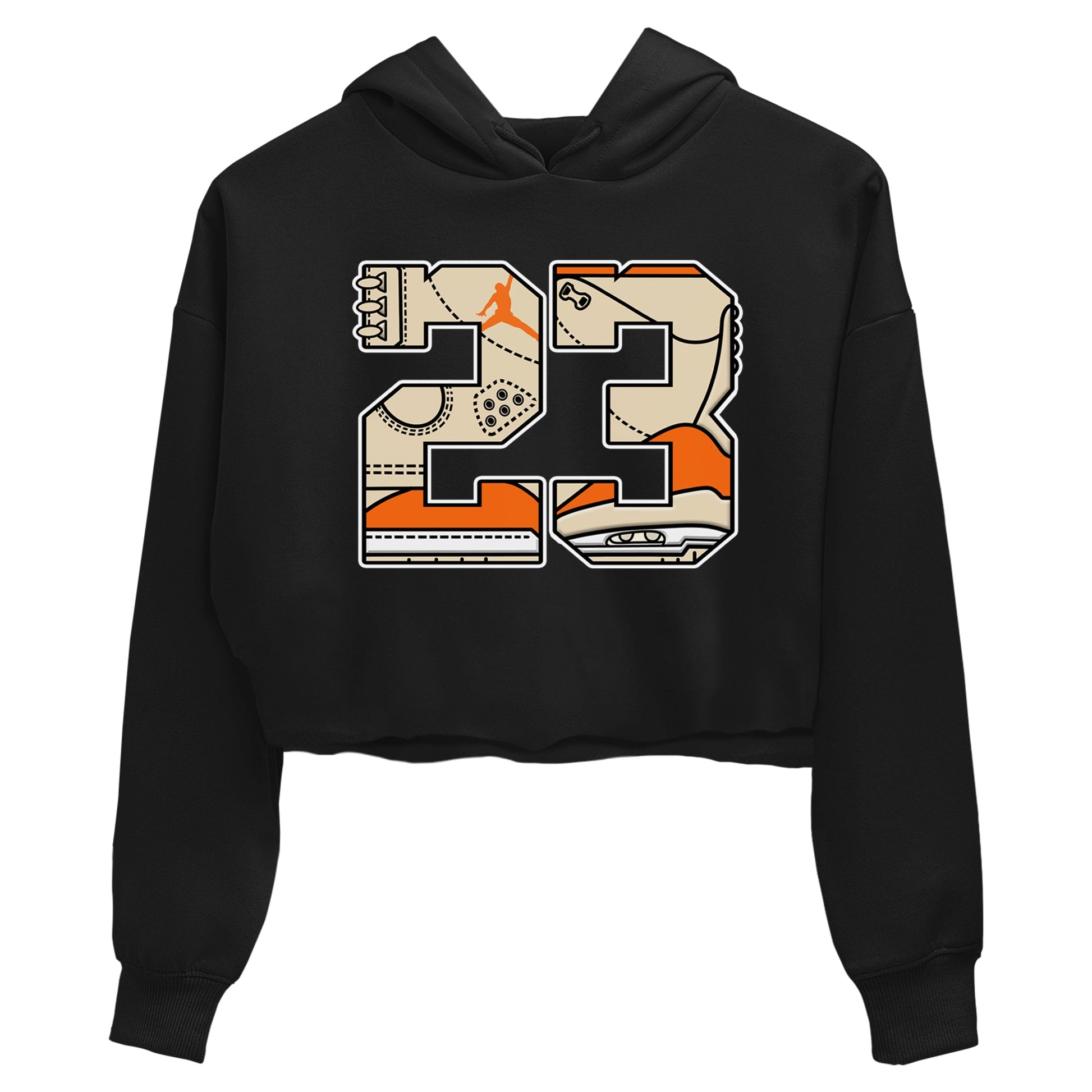 23 womens crop tee made to vibe with the Air Jordan 3 Starfish sneakers — the perfect match in Black 2.