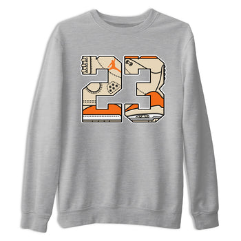 23 sneaker match t-shirt styled to complete your fit with the Air Jordan 3 Starfish sneakers, shown in Heather Grey 2.