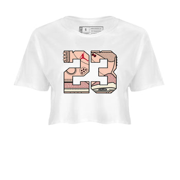 Air Jordan 3 "Treat Yourself" Washed Coral shirts to Special Valentine's Day 23 sneaker match tees Jordan 3 Valentine's Day best t shirts to wear with jordans SNRT Sneaker Tees Graphic Tee White 2 crop tee