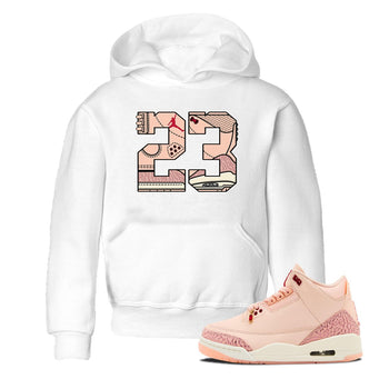Air Jordan 3 "Treat Yourself" Washed Coral shirts to Special Valentine's Day 23 sneaker match tees Jordan 3 Valentine's Day best t shirts to wear with jordans SNRT Sneaker Tees Youth Baby White 1 tee