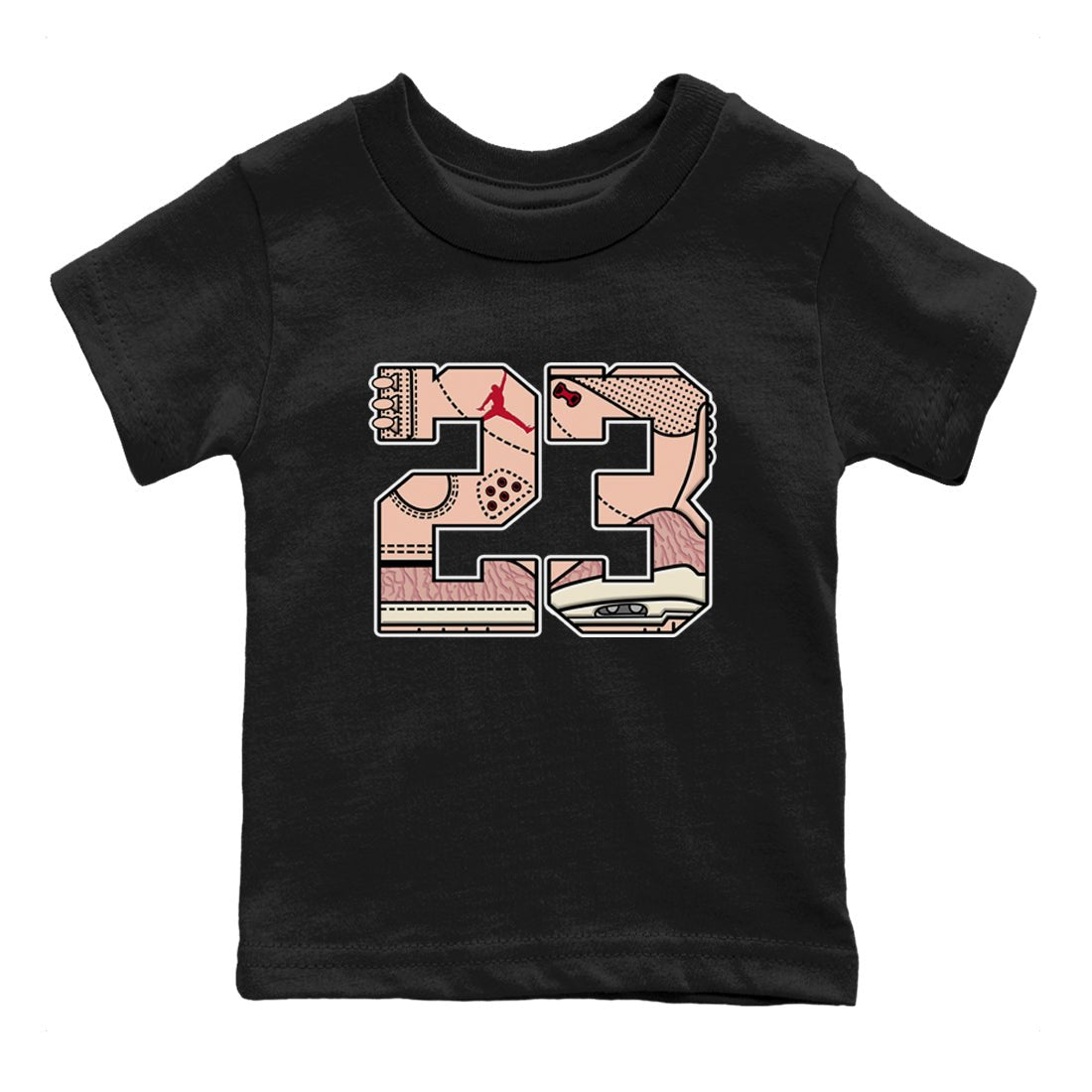 Air Jordan 3 "Treat Yourself" Washed Coral shirts to Special Valentine's Day 23 sneaker match tees Jordan 3 Valentine's Day best t shirts to wear with jordans SNRT Sneaker Tees Youth Baby Black 2 tee