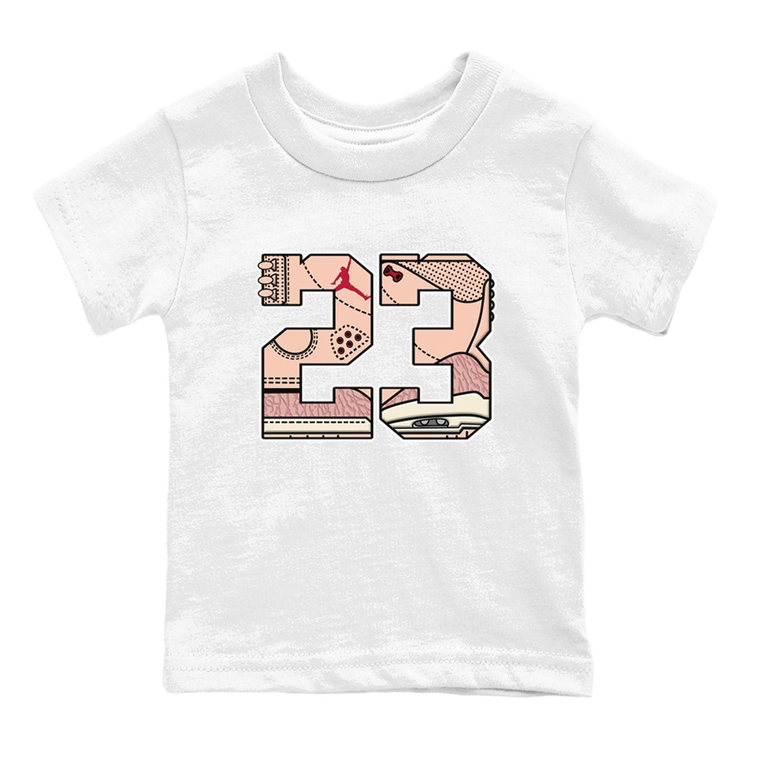 Air Jordan 3 "Treat Yourself" Washed Coral shirts to Special Valentine's Day 23 sneaker match tees Jordan 3 Valentine's Day best t shirts to wear with jordans SNRT Sneaker Tees Youth Baby White 2 tee