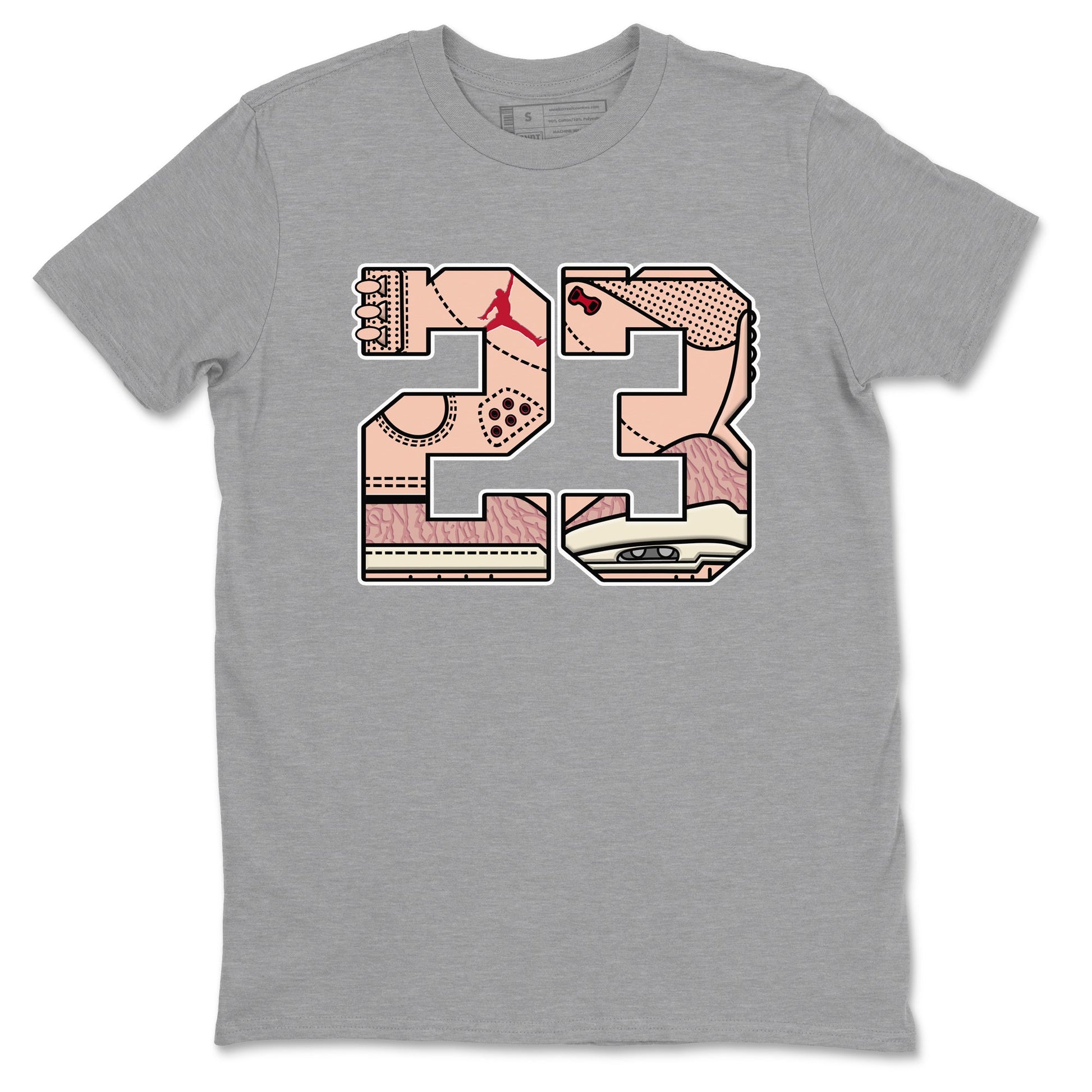 Air Jordan 3 "Treat Yourself" Washed Coral shirts to Special Valentine's Day 23 sneaker match tees Jordan 3 Valentine's Day best t shirts to wear with jordans SNRT Sneaker Tees Graphic Tee Heather Grey 2 shirts