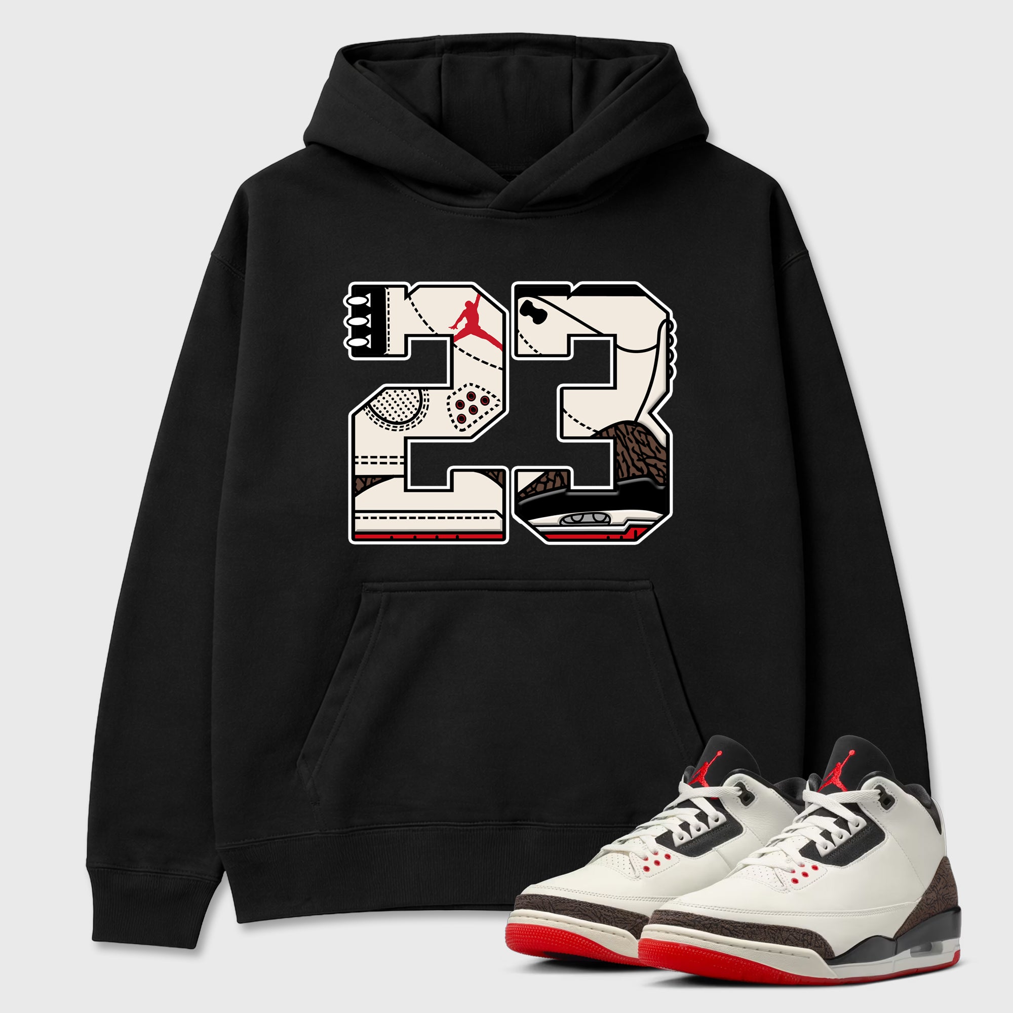 Sneaker match tees – Sneaker Tees To Match Air Jordan 3 World's Best Dad Shoes – 23 Tee Black 1