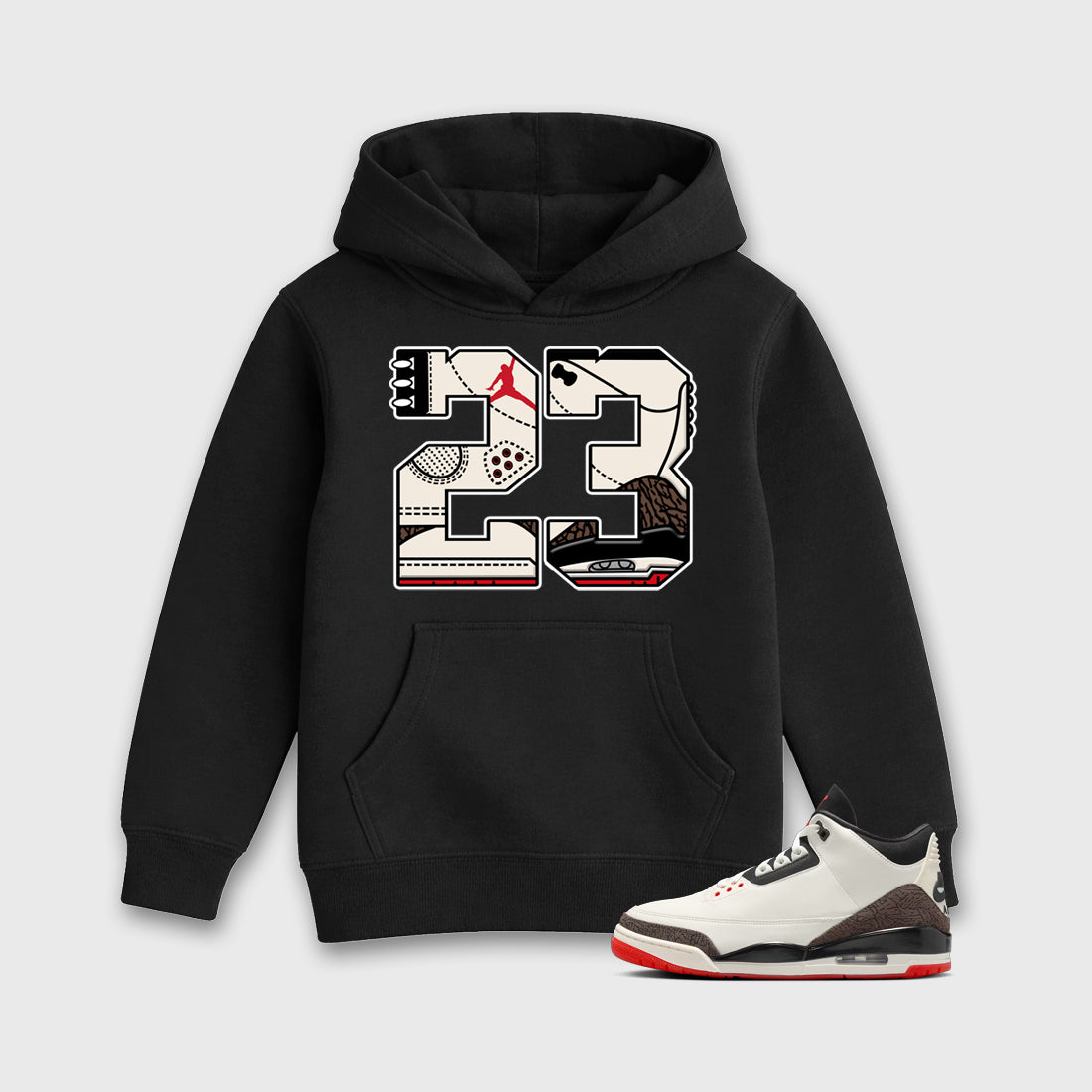 Sneaker match tees – Sneaker Tees To Match Air Jordan 3 World's Best Dad Shoes – 23 Kids T-Shirt Black 1