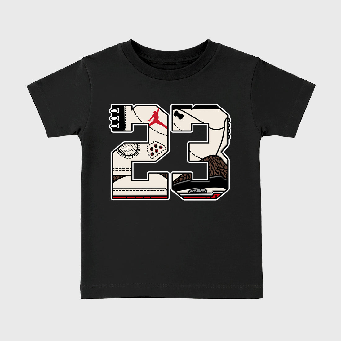 Sneaker match tees – Sneaker Tees To Match Air Jordan 3 World's Best Dad Shoes – 23 Kids T-Shirt Black 2