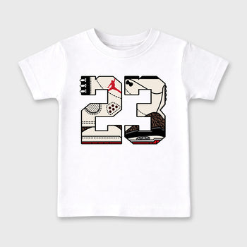 Sneaker match tees – Sneaker Tees To Match Air Jordan 3 World's Best Dad Shoes – 23 Kids T-Shirt White 2