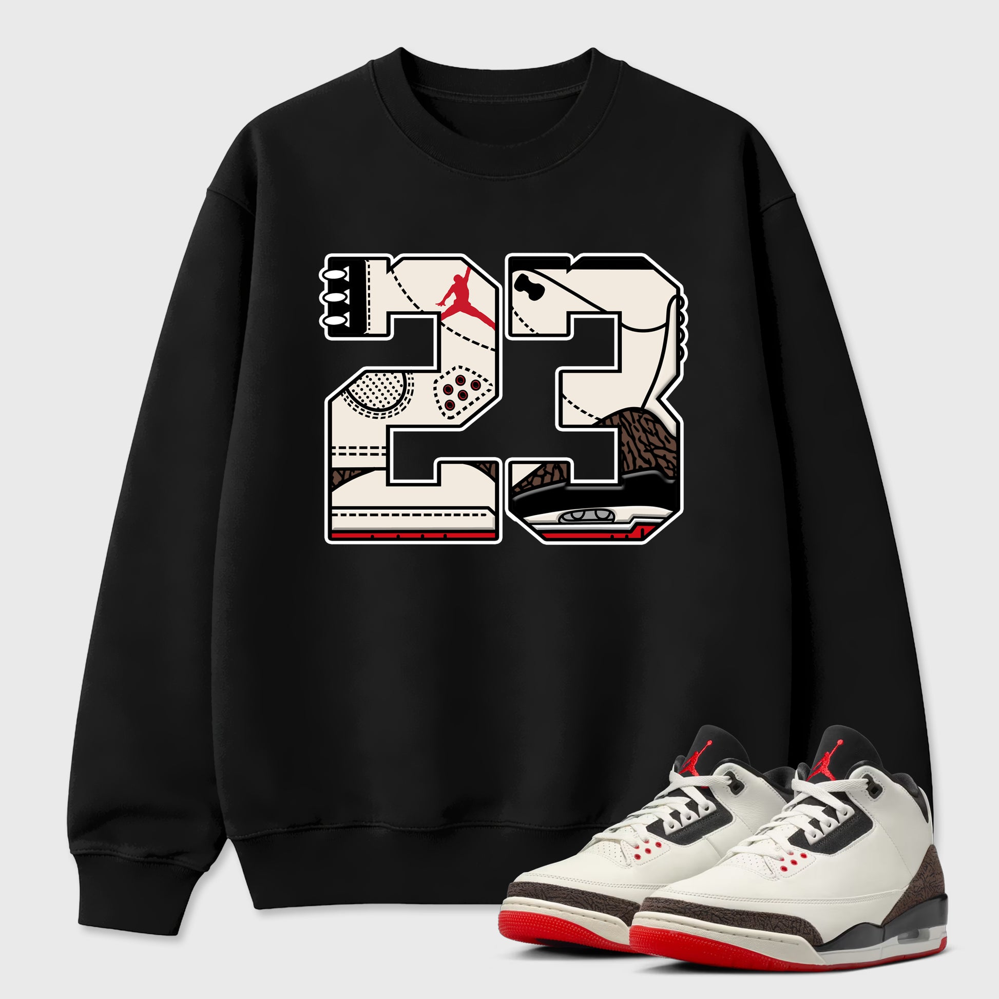 Sneaker match tees – Sneaker Tees To Match Air Jordan 3 World's Best Dad Shoes – 23 Tee Black 1