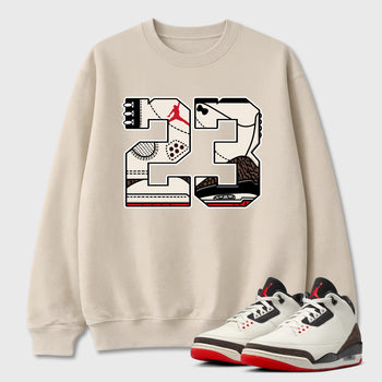 Sneaker match tees – Sneaker Tees To Match Air Jordan 3 World's Best Dad Shoes – 23 Tee Natural 1