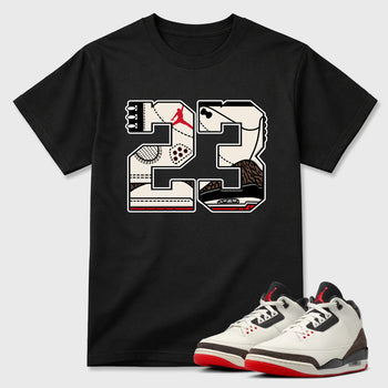 Sneaker match tees – Sneaker Tees To Match Air Jordan 3 World's Best Dad Shoes – 23 Tee Black 1