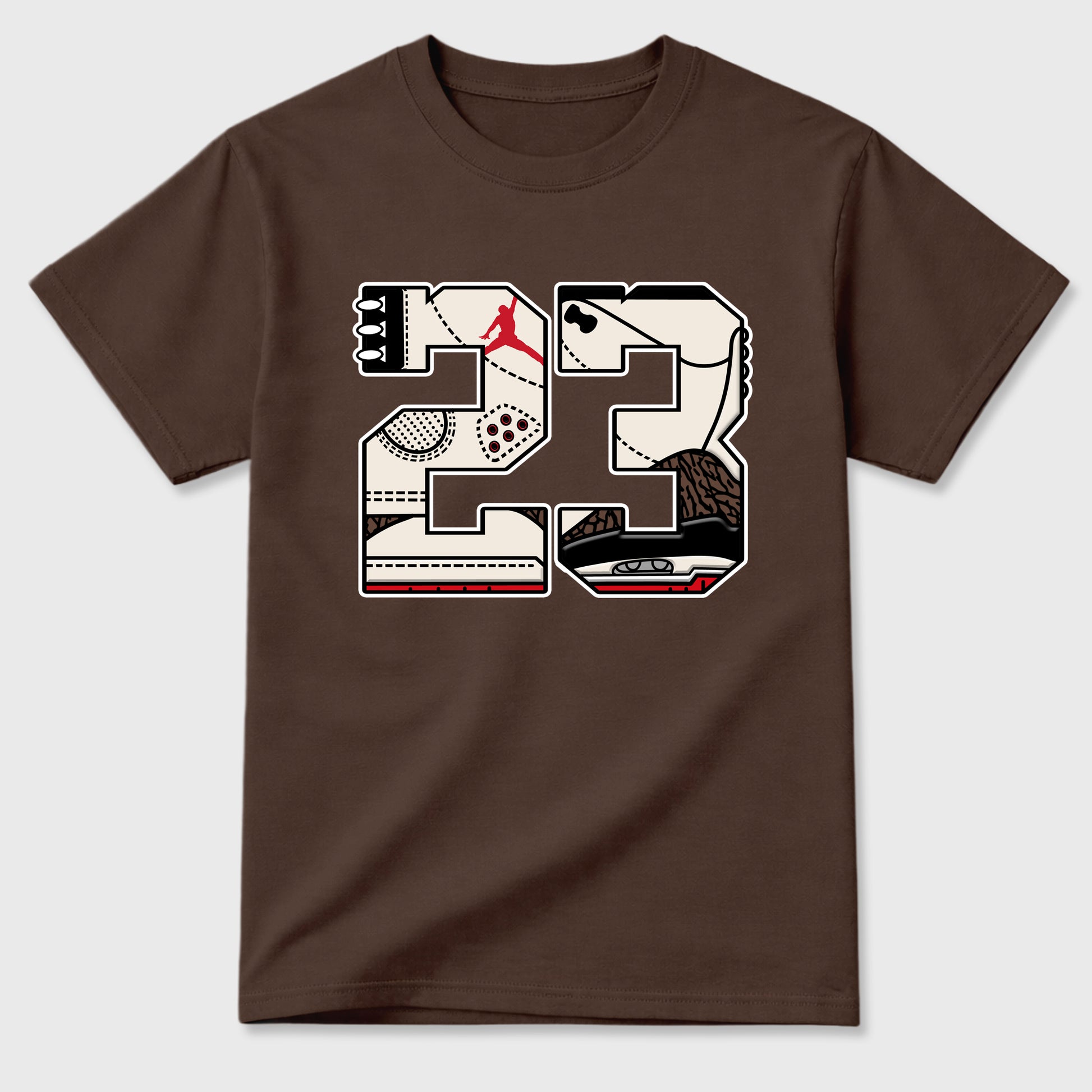 Sneaker match tees – Sneaker Tees To Match Air Jordan 3 World's Best Dad Shoes – 23 Tee Dark Chocolate 2