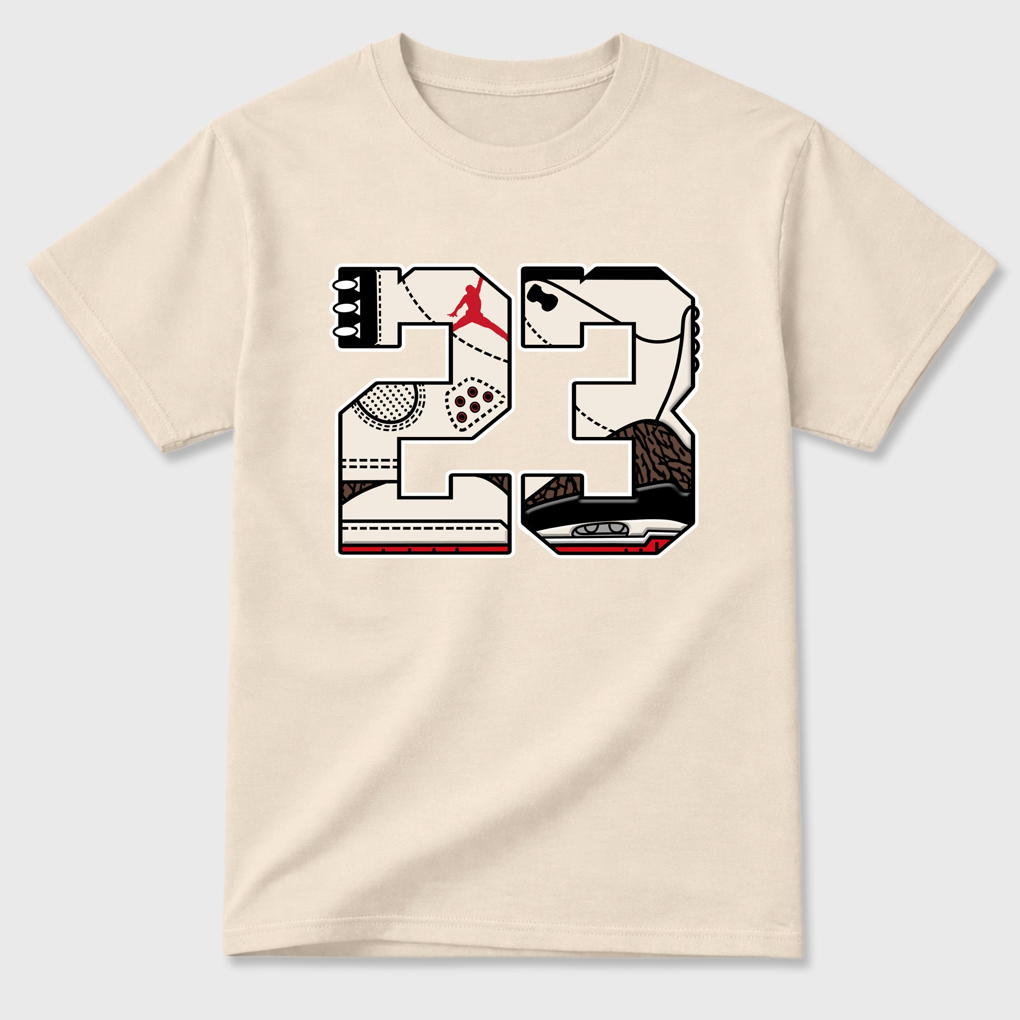 Sneaker match tees – Sneaker Tees To Match Air Jordan 3 World's Best Dad Shoes – 23 Tee Natural 2