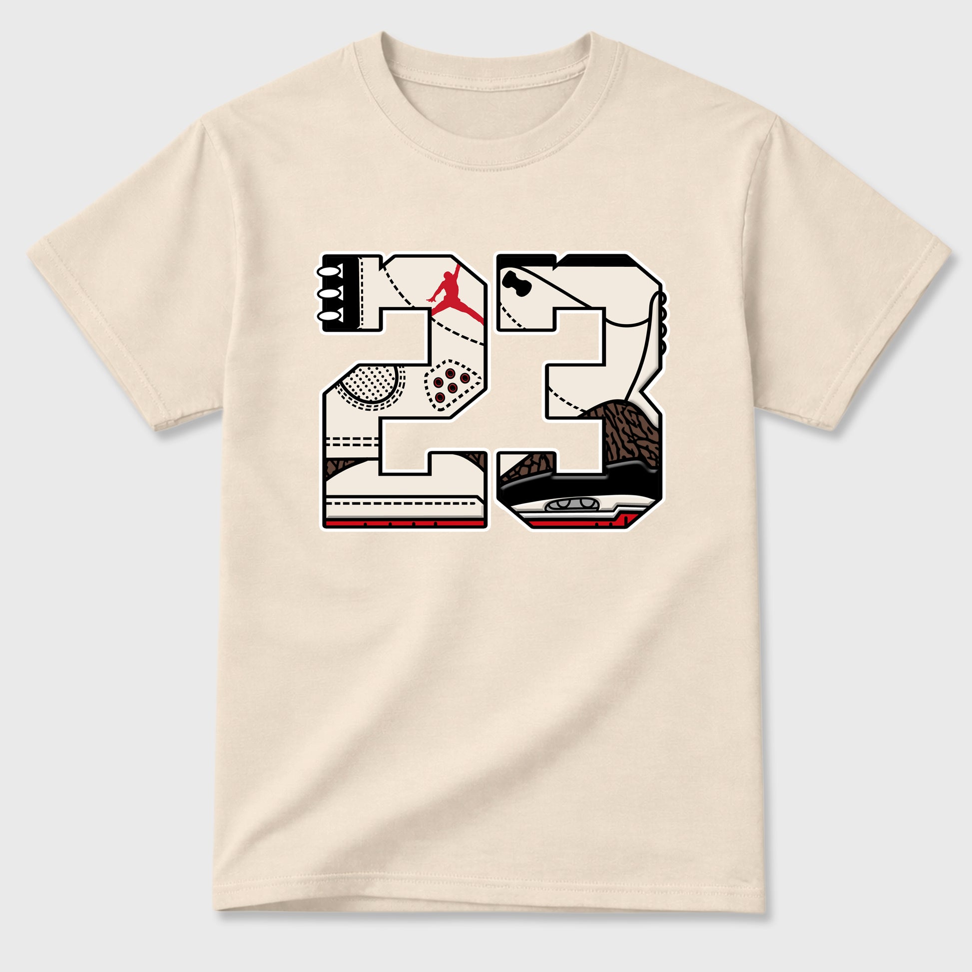 Sneaker match tees – Sneaker Tees To Match Air Jordan 3 World's Best Dad Shoes – 23 Tee Natural 2