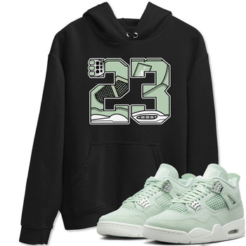 4s Abundance shirts to match jordans 23 sneaker match tees Air Jordan 4 Seafoam match shoes to clothes SNRT Sneaker Tees unisex cotton Black 1 shirts