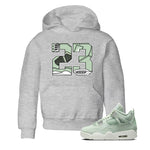 4s Abundance shirts to match jordans 23 sneaker match tees Air Jordan 4 Seafoam match shoes to clothes SNRT Sneaker Tees Youth Baby Heather Grey 1 tee