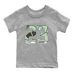 4s Abundance shirts to match jordans 23 sneaker match tees Air Jordan 4 Seafoam match shoes to clothes SNRT Sneaker Tees Youth Baby Heather Grey 2 tee