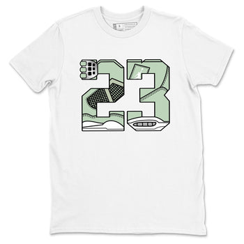 4s Abundance shirts to match jordans 23 sneaker match tees Air Jordan 4 Seafoam match shoes to clothes SNRT Sneaker Tees unisex cotton White 2 shirts