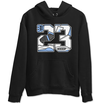 23 sneaker match t-shirt styled to complete your fit with the Air Jordan 4 Aluminum sneakers, shown in Black 2.