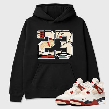 Sneaker match tees – Sneaker Tees To Match Air Jordan 4 Brick After Brick Shoes – 23 Tee Black 1