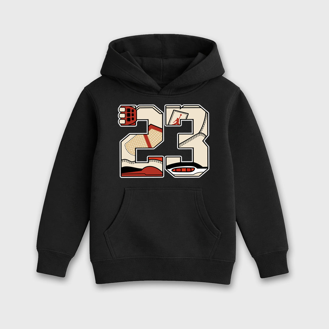 Sneaker match tees – Sneaker Tees To Match Air Jordan 4 Brick After Brick Shoes – 23 Kids T-Shirt Black 2