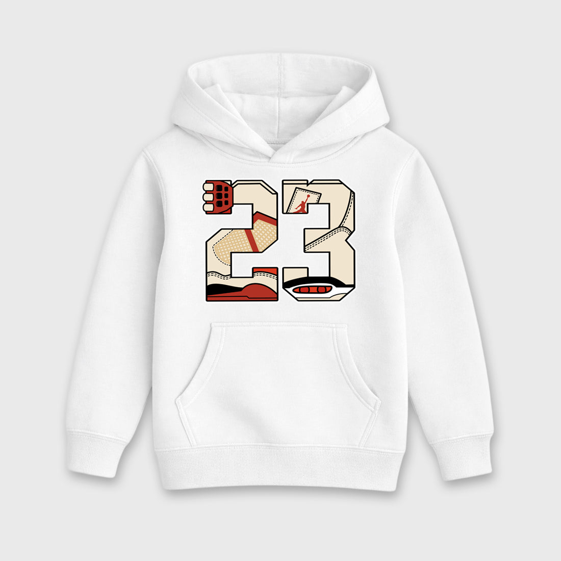Sneaker match tees – Sneaker Tees To Match Air Jordan 4 Brick After Brick Shoes – 23 Kids T-Shirt White 2