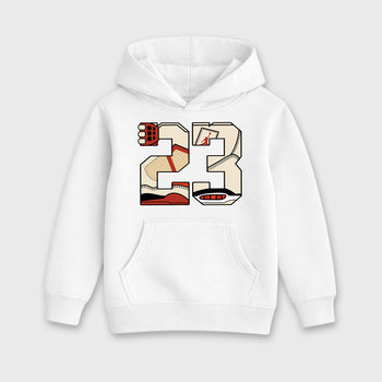 Sneaker match tees – Sneaker Tees To Match Air Jordan 4 Brick After Brick Shoes – 23 Kids T-Shirt White 2