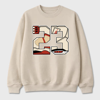 Sneaker match tees – Sneaker Tees To Match Air Jordan 4 Brick After Brick Shoes – 23 Tee Natural 2