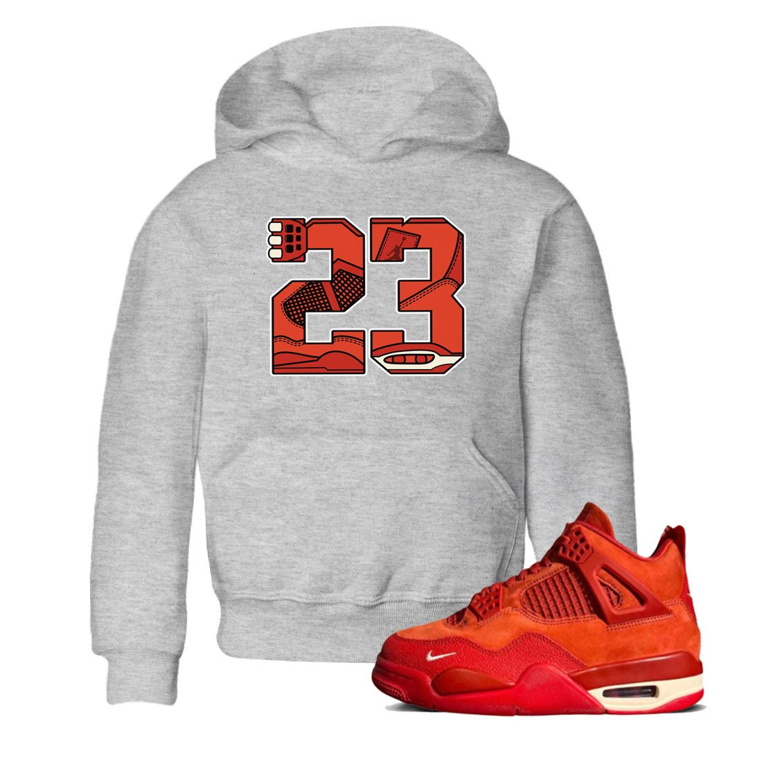 Nigel Sylvester x Air Jordan 4 Brick by Brick shirts to match jordans 23 sneaker match tees Air Jordan 4 Brick By Brick match shoes to clothes SNRT Sneaker Tees Youth Baby Heather Grey 1 tee